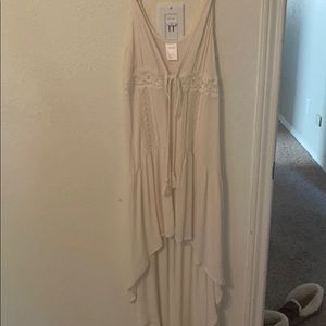 Cream tank top cardigan